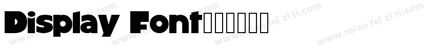 Display Font字体转换